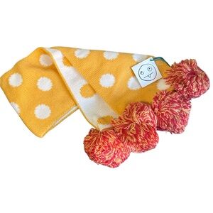 Indikidual kids reversible, pom-pom scarf 100% Acrylic